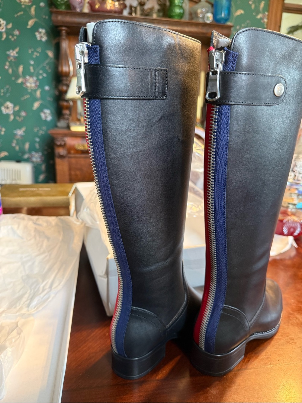 Viral Steve Madden Journal Black Leather Boots- HTF! NIB!!